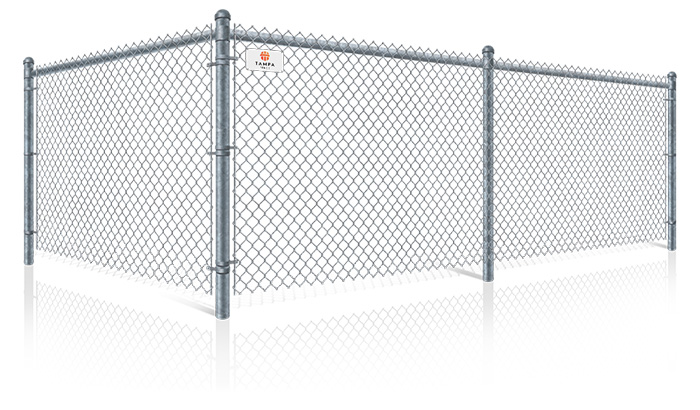 Chain link fencing in Tampa Florida