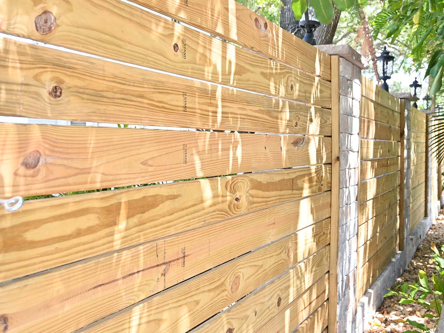 wood fence Davis Island Florida