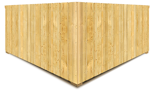 New Tampa FL stockade style wood fence